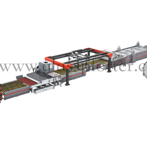 Laminated glass production line